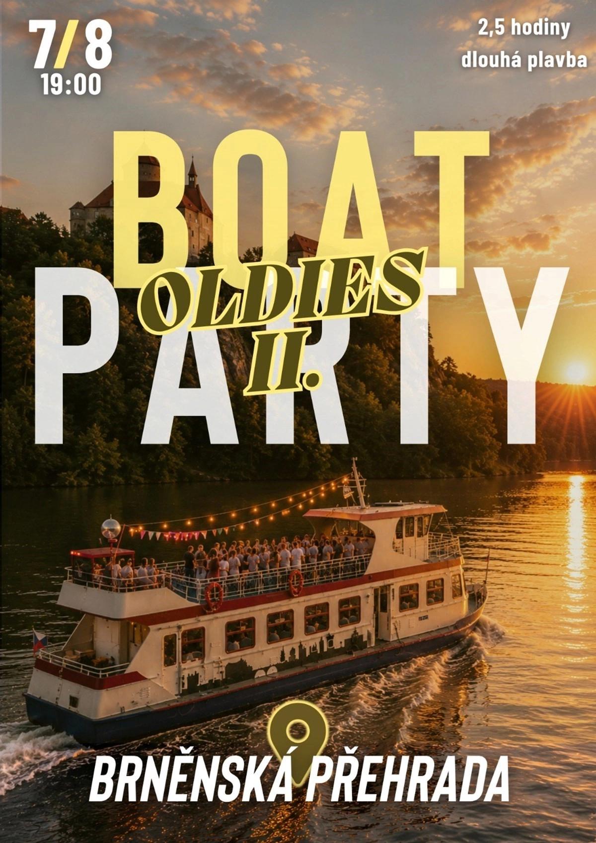 Boat Party x Brněnská přehrada x Oldies party vol. 2