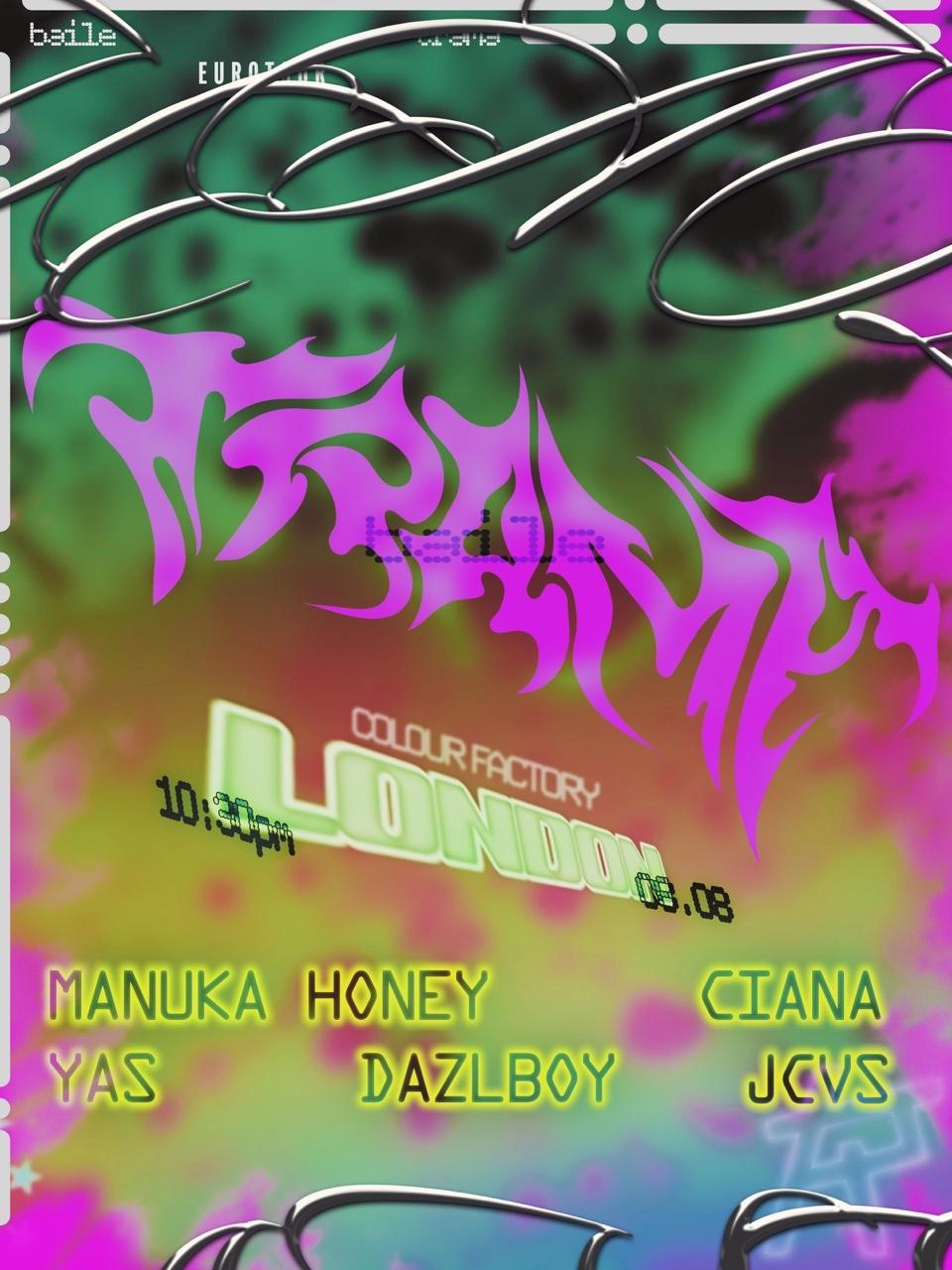 BAILE TRAMA w/ CIANA, MANUKA HONEY, DAZLBOY, YAS, JCVS ˚ˋঌ˖