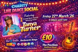 The Pavilion - Charity Line Dance Social Featuring Tanya Turner, CBA Artist Of The Year 2026