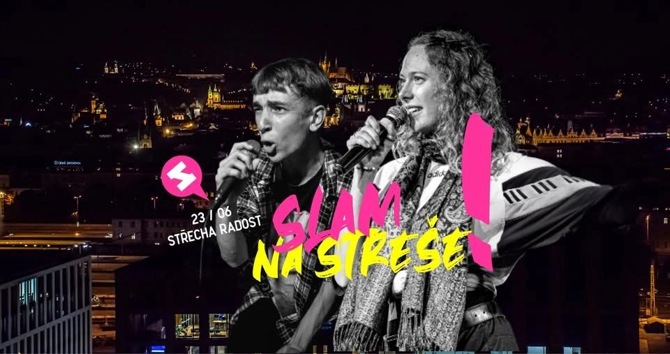 🎤 SLAM POETRY NA STŘEŠE | Praha, Střecha Radost | Vašek, Viktorie, Monolog ad.