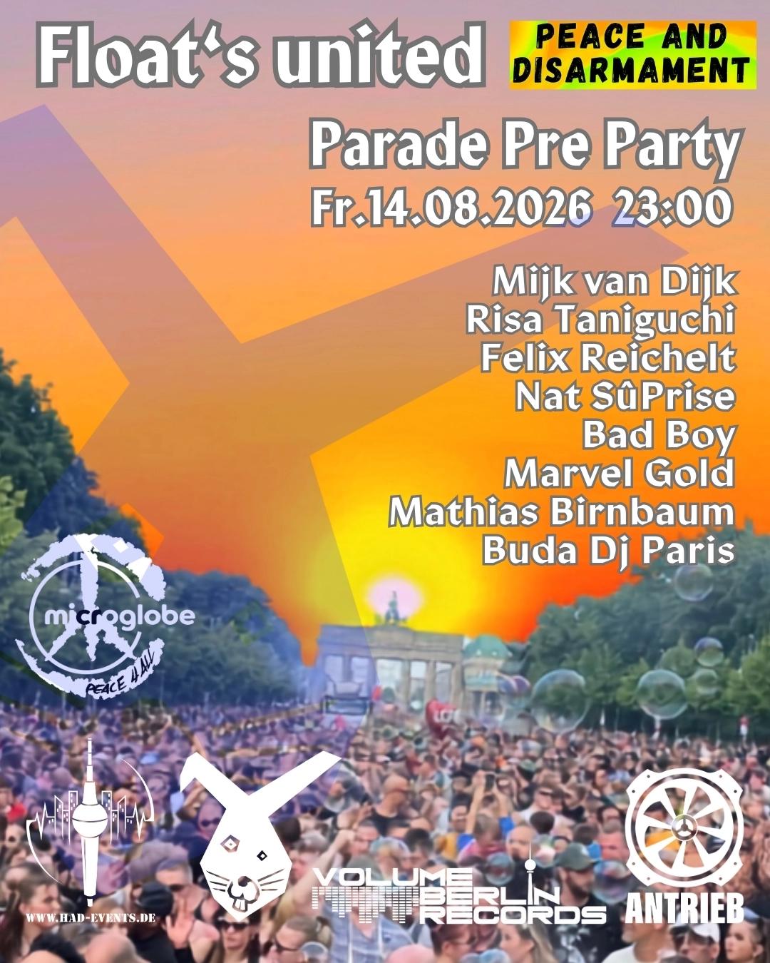 Floats United / Parade pre Party