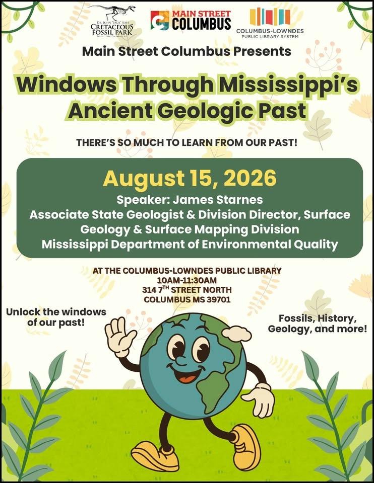 Windows Through Mississippi's Ancient Geologic Past!