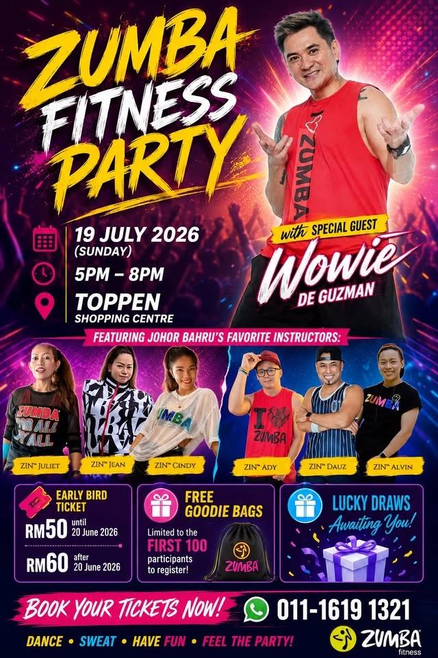 Zumba Fitness Party with Kuya Wowie in JB