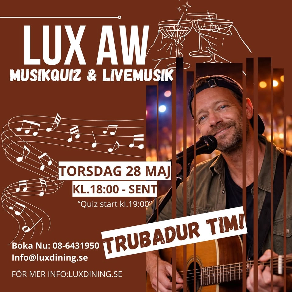 LUX AW – Trubadur Tim 🍸🎶✨