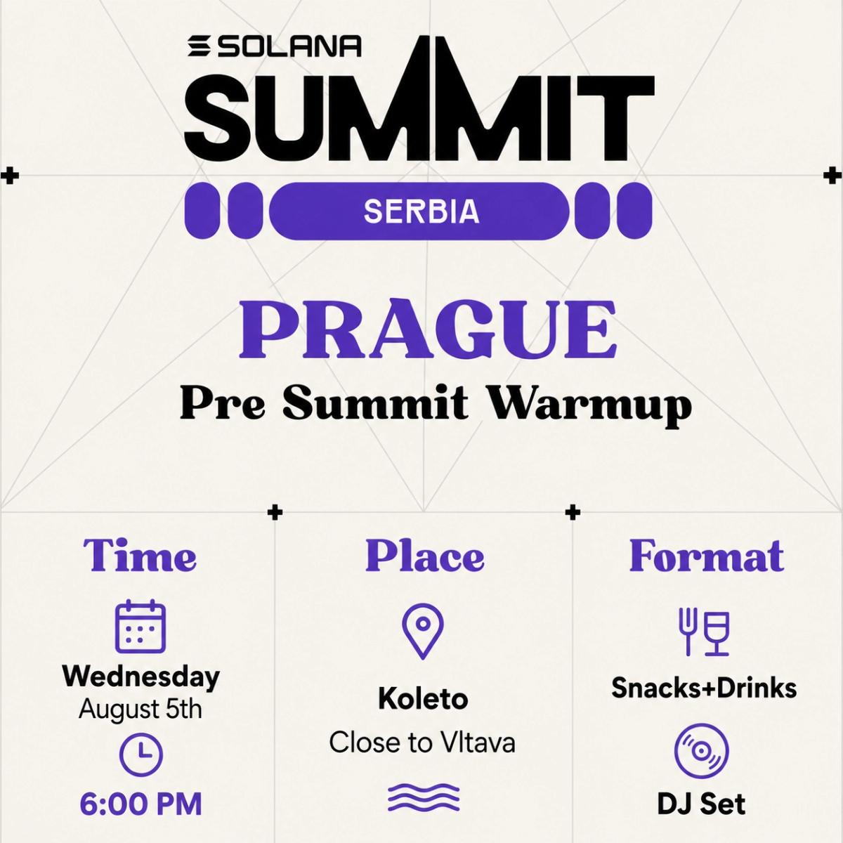 SolanaCZE: Pre-Summit Warmup