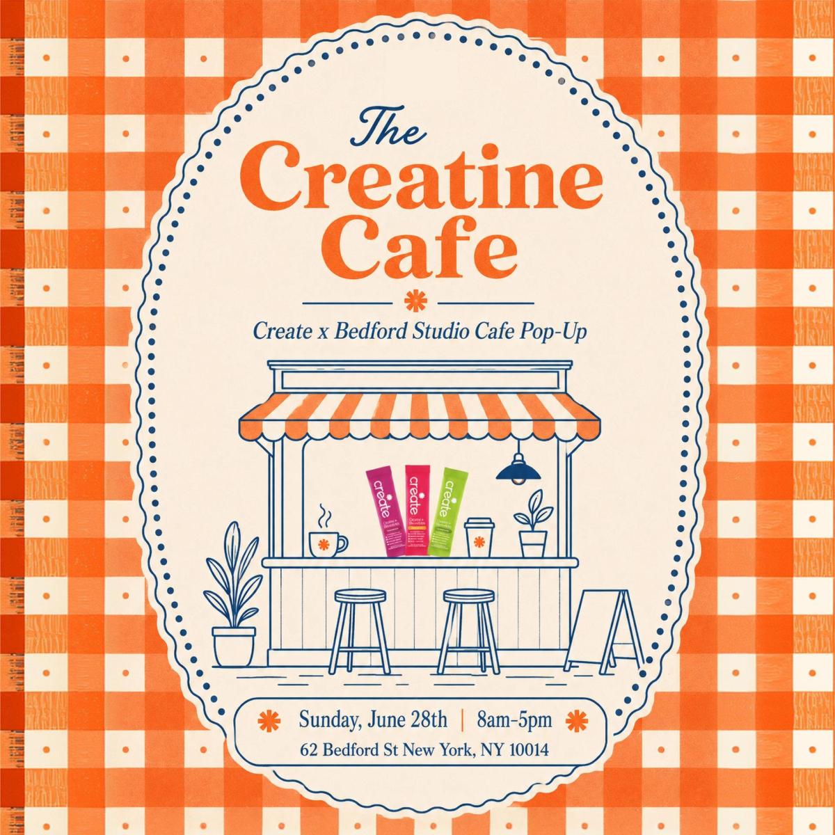 Create Creatine Cafe Pop-Up