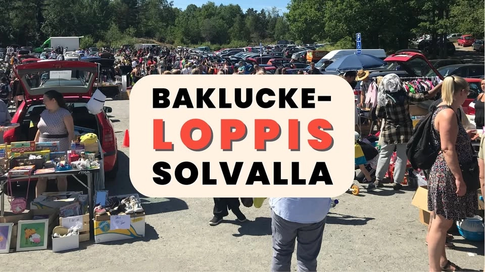 Solvalla bakluckeloppis - Säsongsstart 2 maj