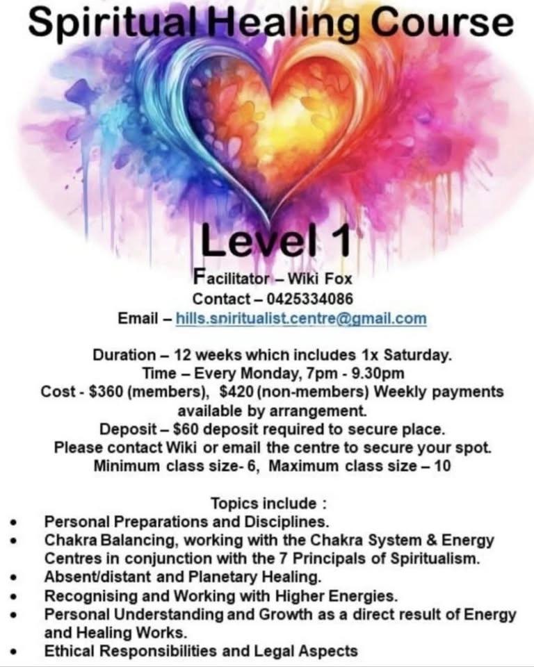 Spiritual Healing Course Level 1