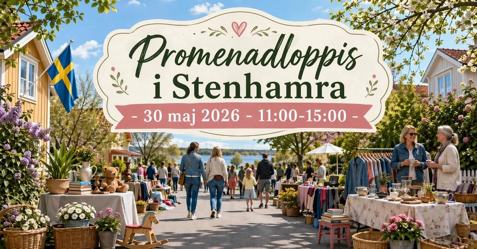 Promenadloppis i Stenhamra - Lördag 30 maj 2026