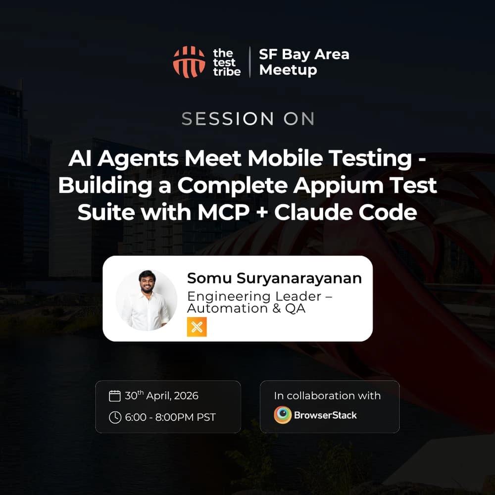 Building a Complete Appium Test Suite with MCP + Claude Code | In person SF Bay Area Meetup