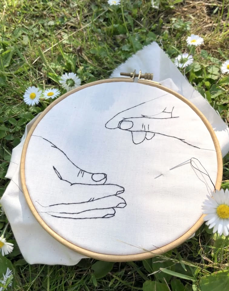 Meditativt broderi med Maja Stjärna