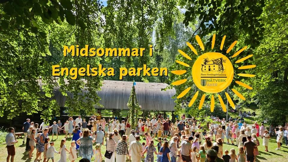 Midsommarfirande, Engelska parken i Åker
