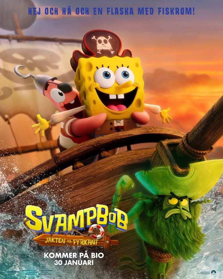 Svampbob - Jakten på Fyrkant (50kr per biljett och popcorn ingår, alltid)
