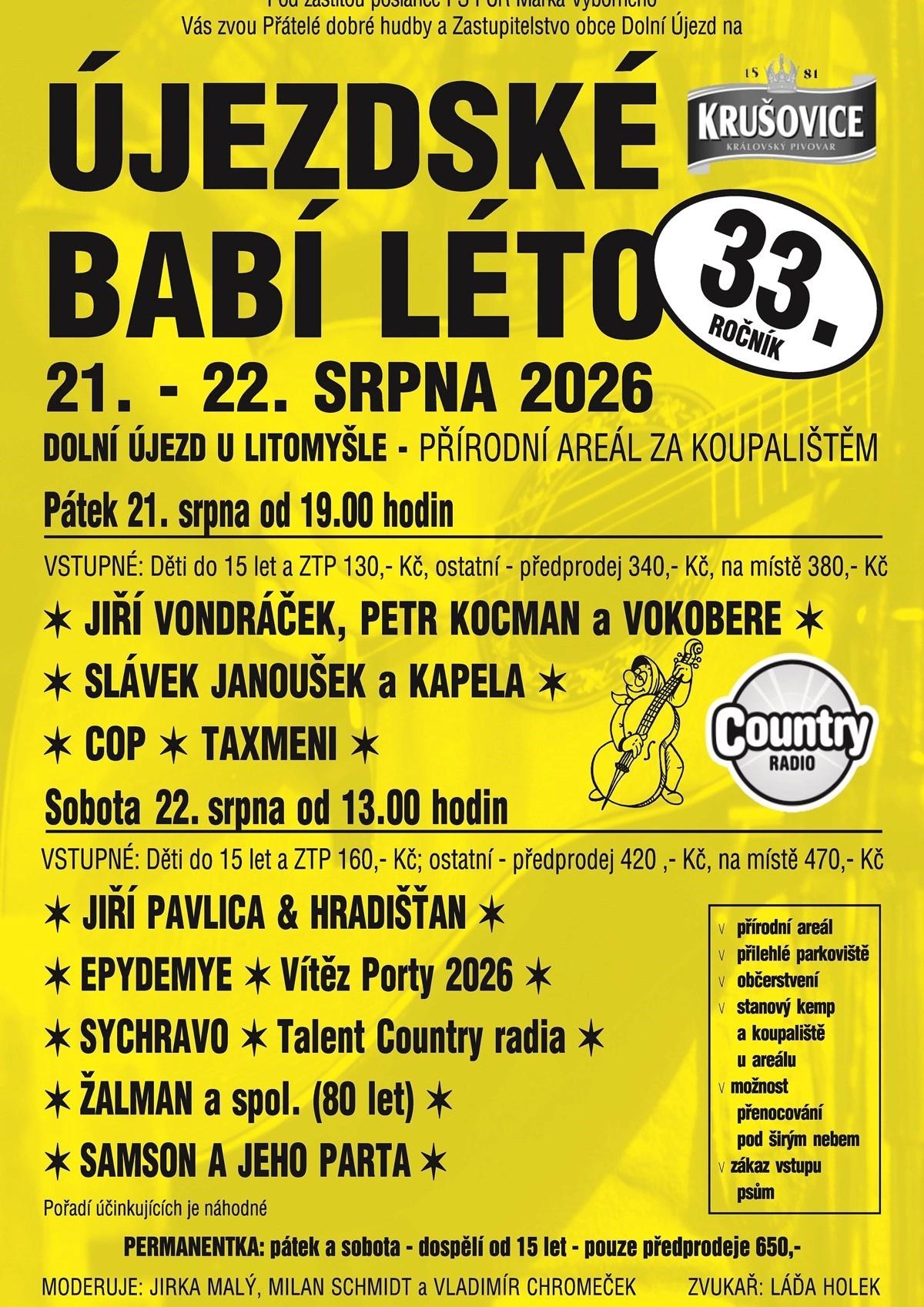 Újezdské babí léto 2026
