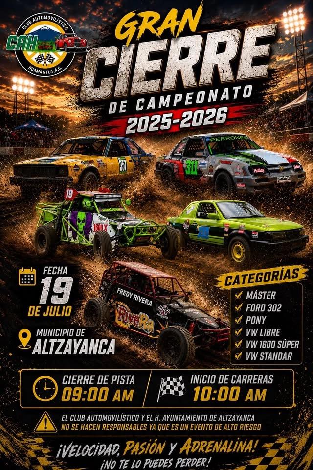 Cierre de campeonato ClubAutomovilistico Huamantla