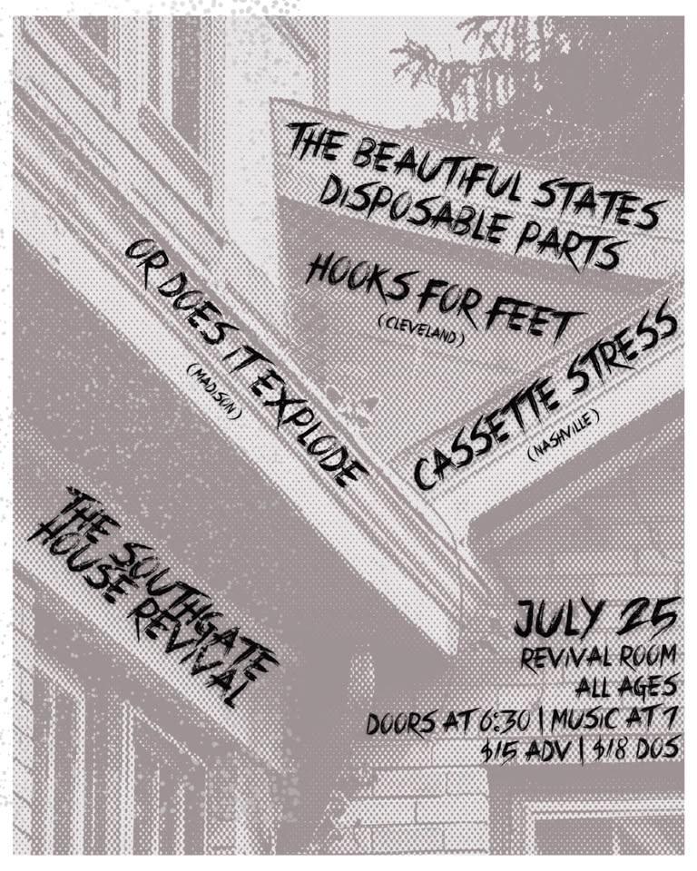 The Beautiful States, Disposable Parts, Hooks For Feet, Cassette Stress,...