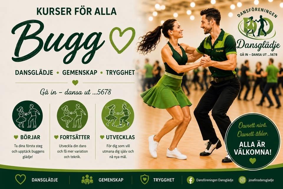 Dansglädjen fortsätter - en fortsättningskurs i bugg