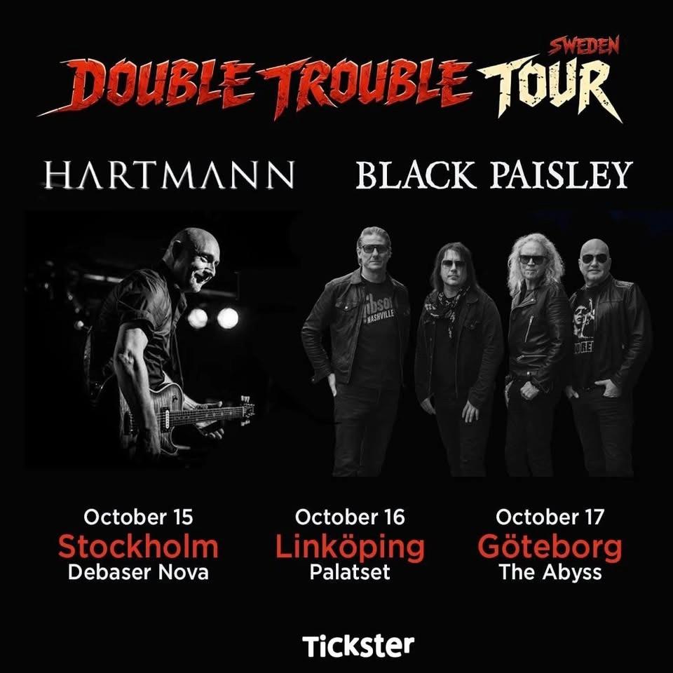 Double Trouble Tour w/ HARTMANN + BLACK PAISLEY