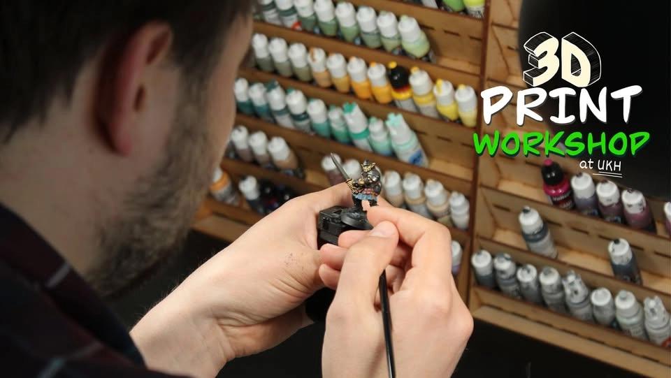 Speedpainting miniatures with UKH 3D Print Workshop