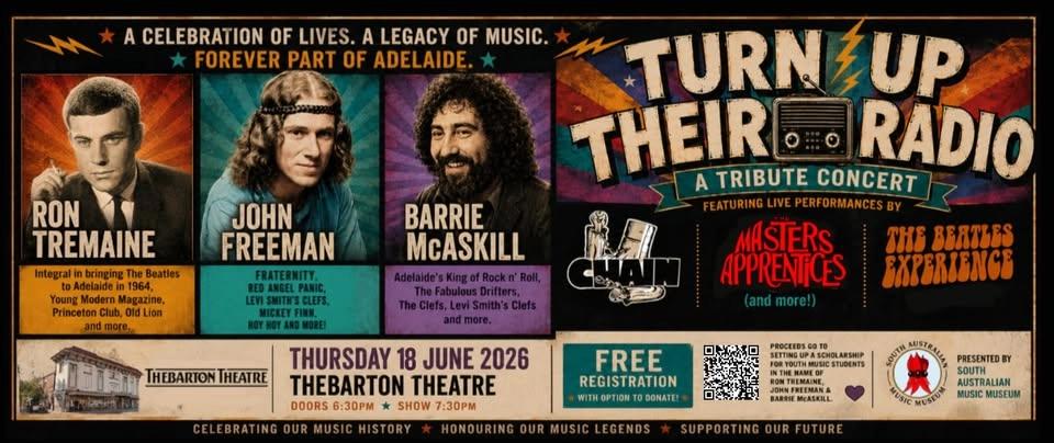 FREE EVENT: Turn Up Their Radio: A Tribute to Ron Tremaine, John Freeman and Barrie McAskill