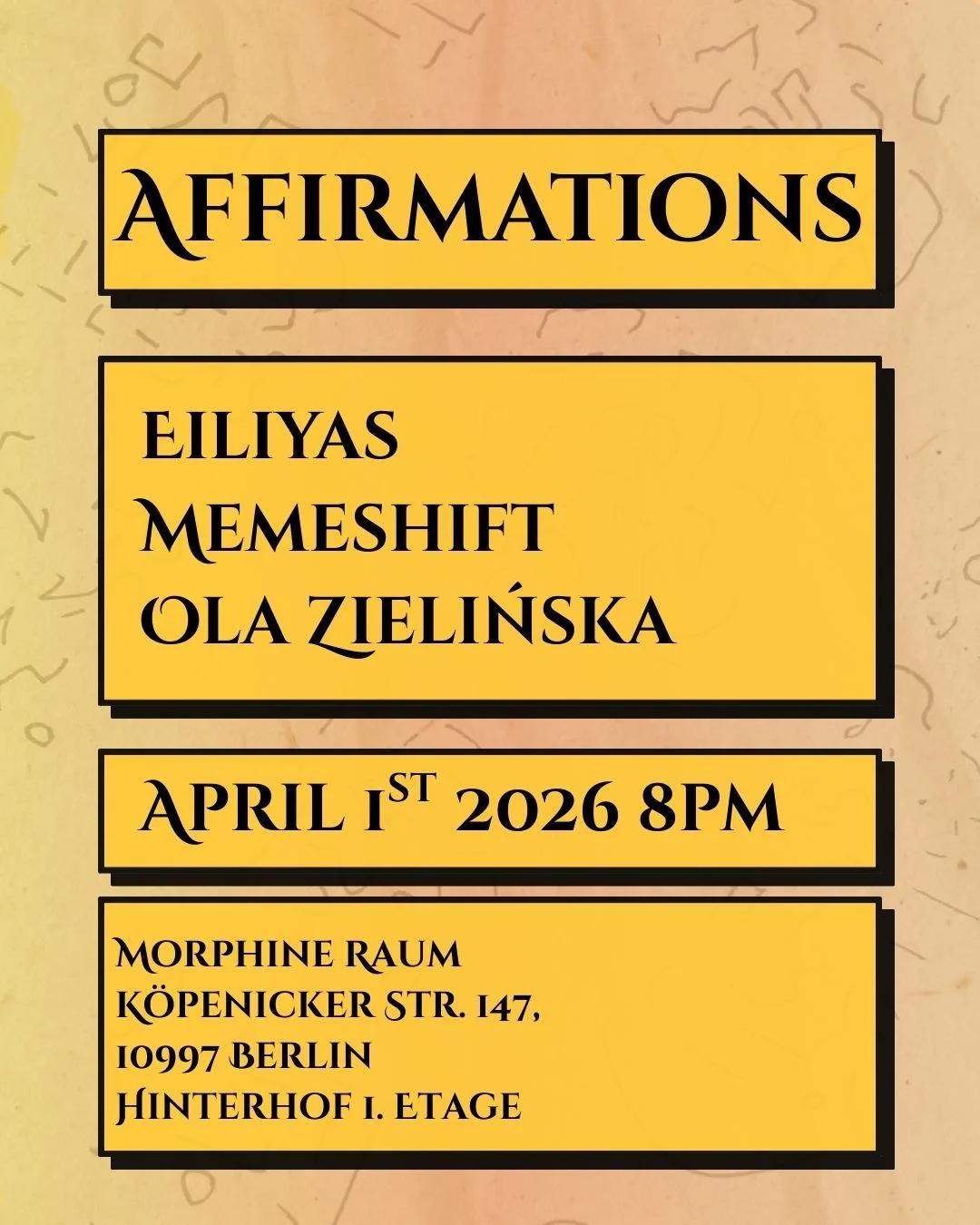 Affirmations - live recording sessions