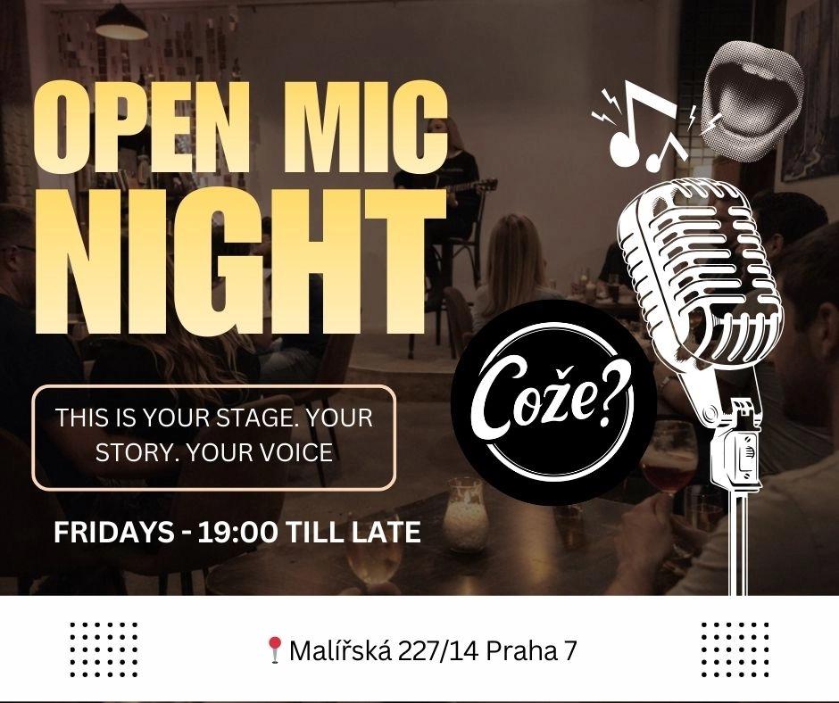 Open Mic Jam 🎤 night at bar Coze