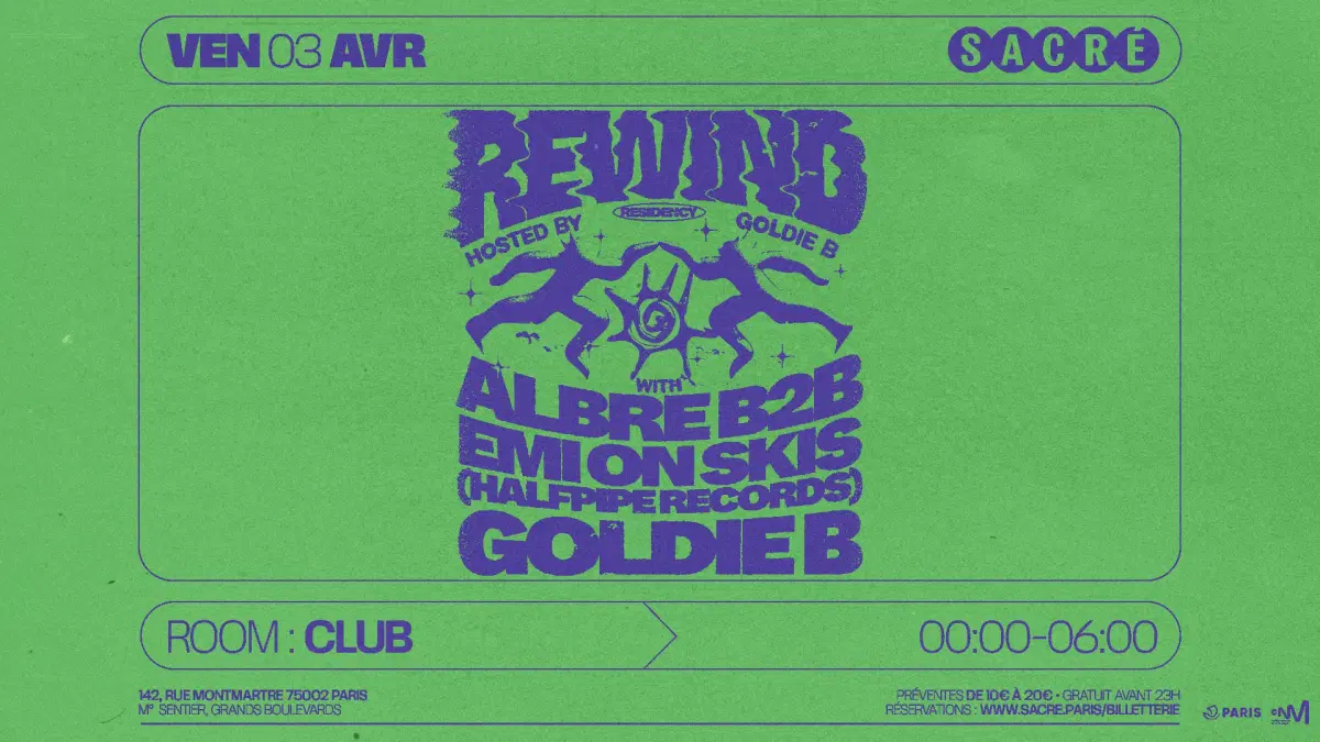 Sacré: Rewind #4 by Goldie B, Albre b2b Emi On Skis