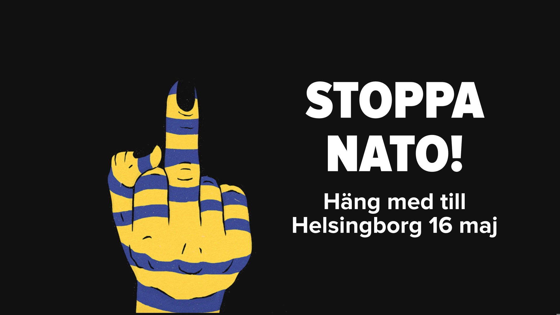 Bussar till Helsingborg - Stoppa Nato 16 maj