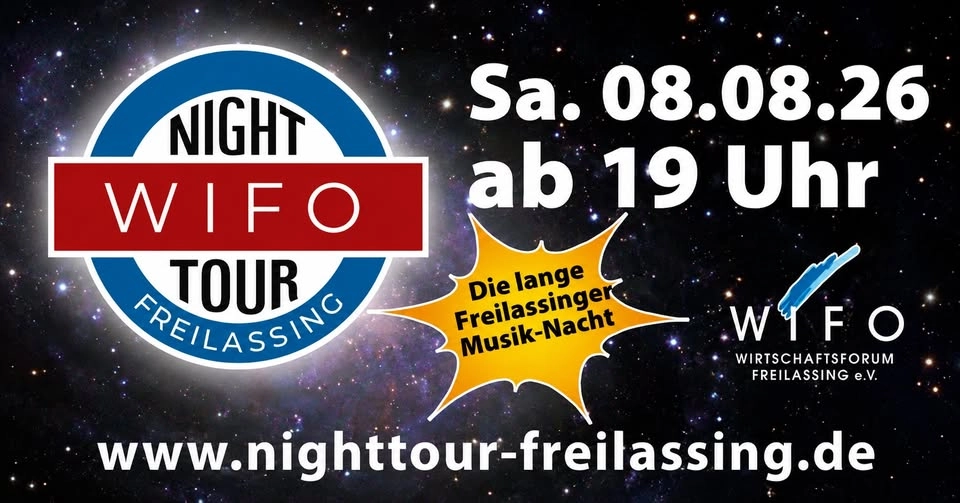 🎸 WIFO NIGHTTOUR 🎸 SA 08.08.26 🔴