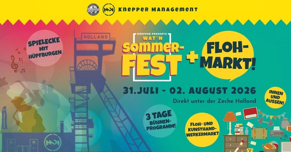 WATn Sommerfest - Flohmarkt - Künstlermarkt | Alte Lohnhalle + Kumpeltreff by Knepper Management