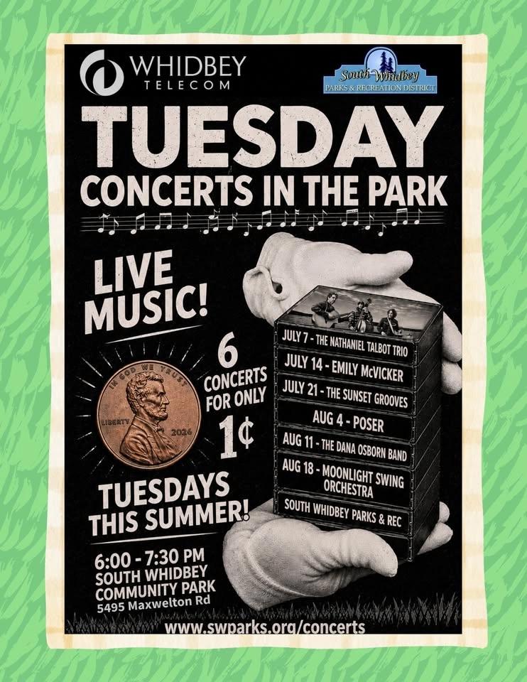 Whidbey Telecom Tuesday Concerts in the Park - The Sunset Grooves