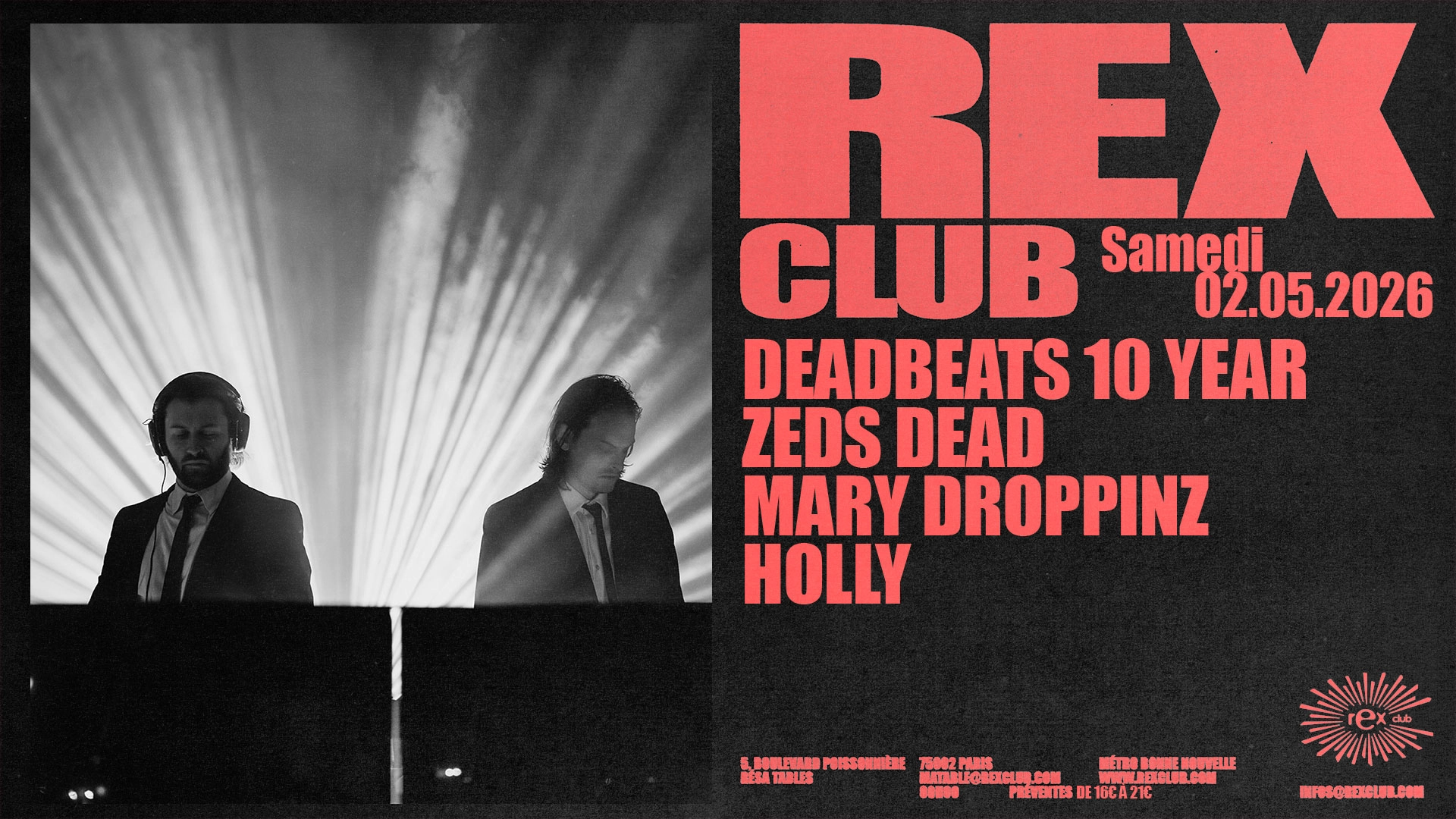 Deadbeats 10 Year: Zeds Dead, Mary Droppinz, Holly