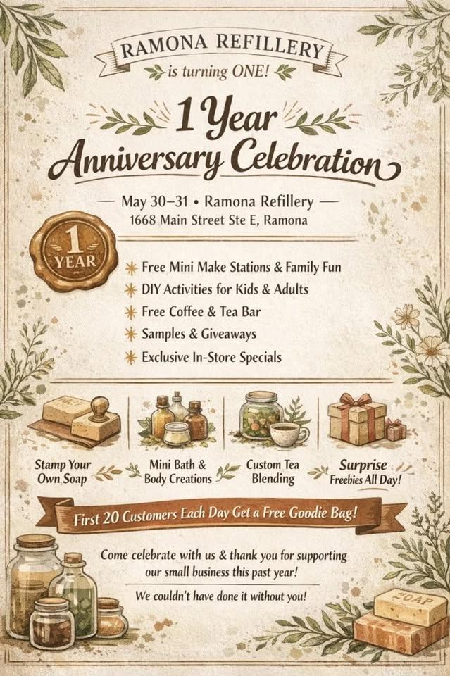 Ramona Refillery Anniversary Celebration