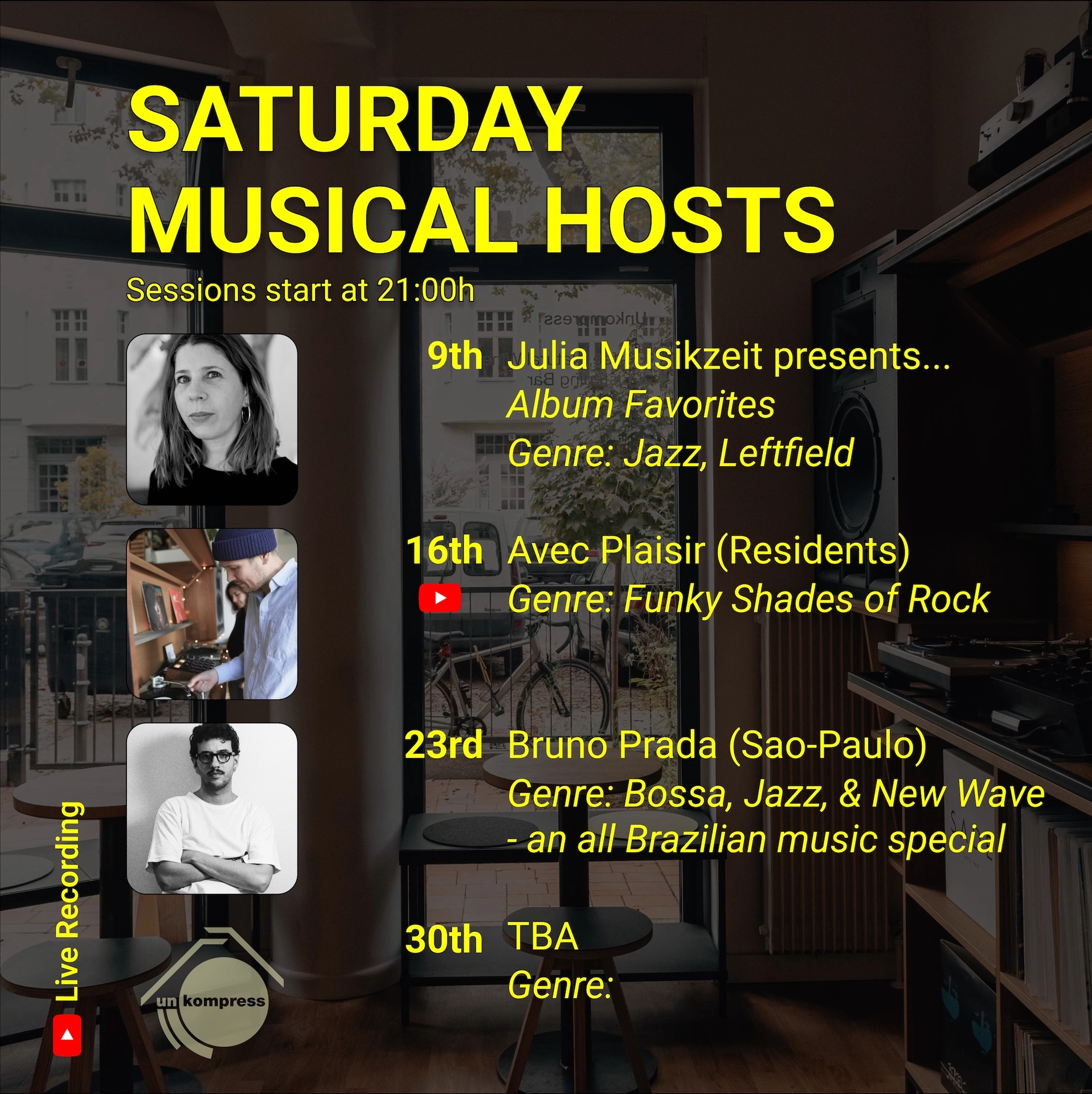 Unkompress Saturday Session: Julia Musikzeit