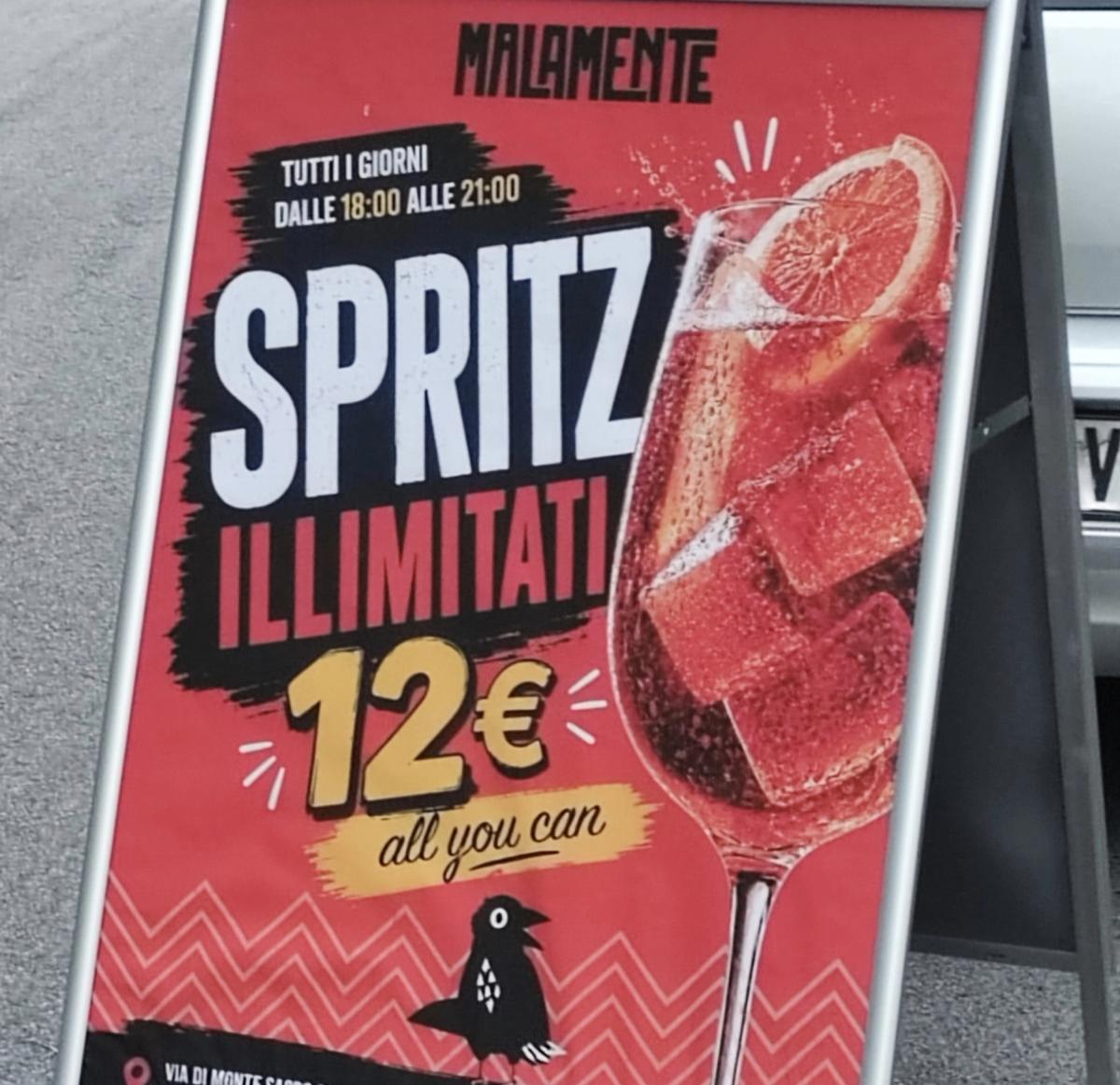 12€ All you can Spritz + Free Swing Dance Lesson Every Thursday