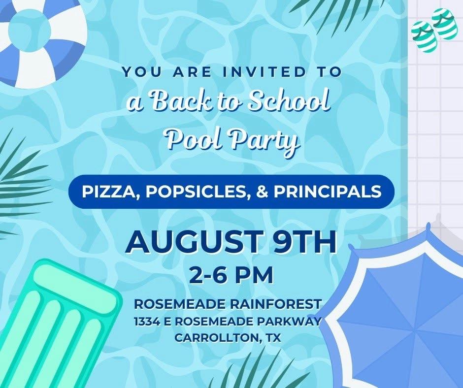 Back to School Pool Party