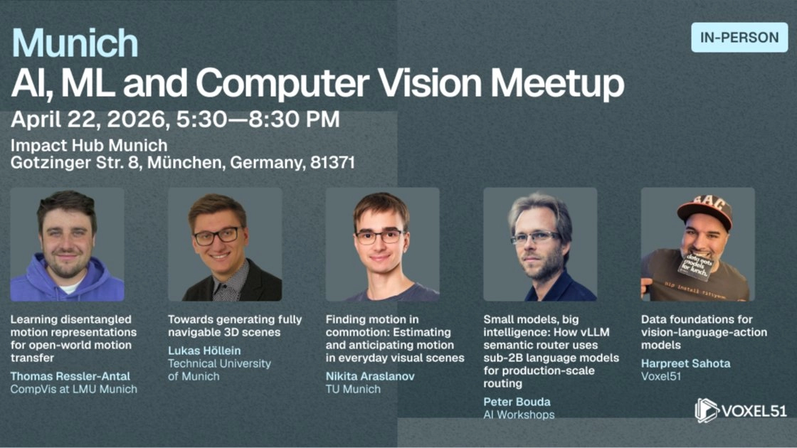 April 22 - Munich AI, ML and Computer Vision Meetup
