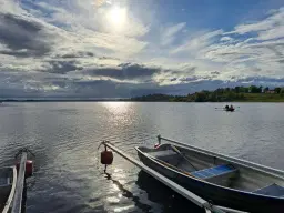 Testa roddbåt / Let's try Rowing