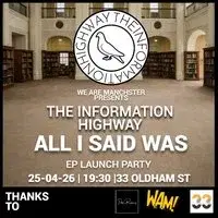 The Information Highway | EP Launch | Billy's Bar