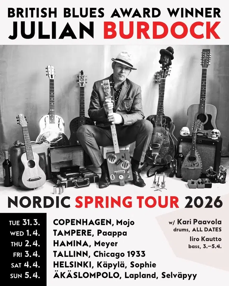 Julian Burdock ( UK ) w. Kari Paavola @Mojo Blues Bar