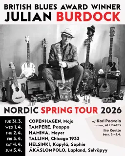 Julian Burdock ( UK ) w. Kari Paavola @Mojo Blues Bar