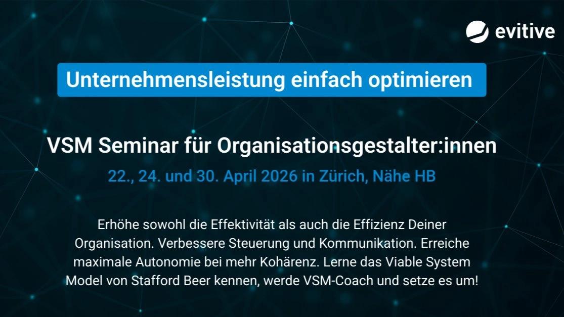 Zertifizierter VSM Coach – Seminar am 22., 24. und 30. April 2026