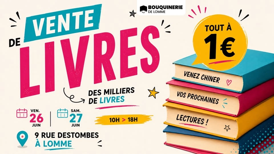 GRANDE VENTE DE LIVRES A 1€😁📚