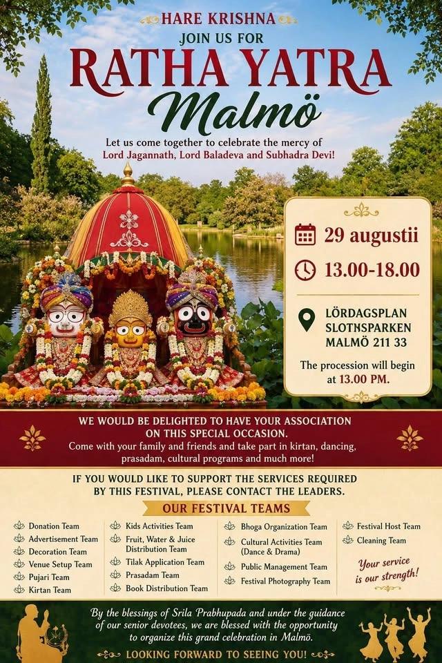 Ratha Yatra Malmö - 2026