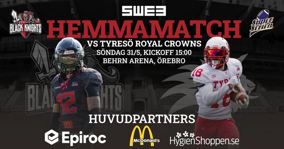 Superserien: Örebro Black Knights - Tyresö Royal Crowns