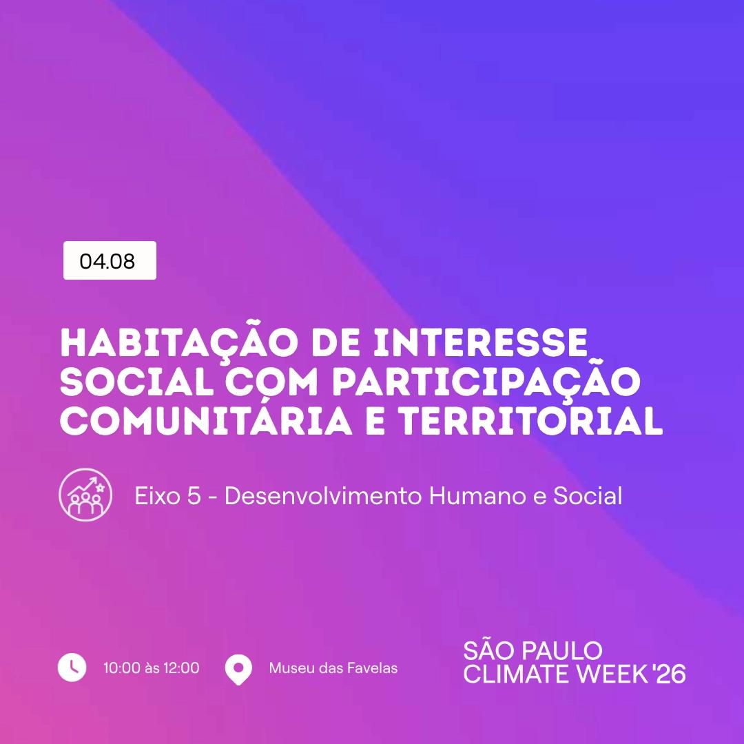 Habitação de Interesse Social com Participação Comunitária e Territorial
