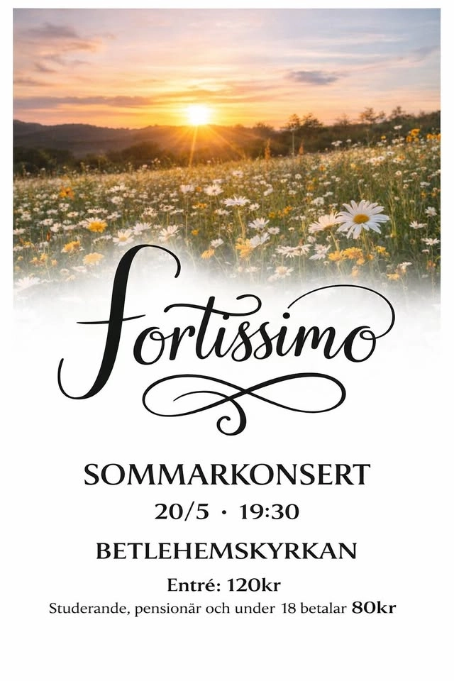 Sommarkonsert med kören Fortissimo