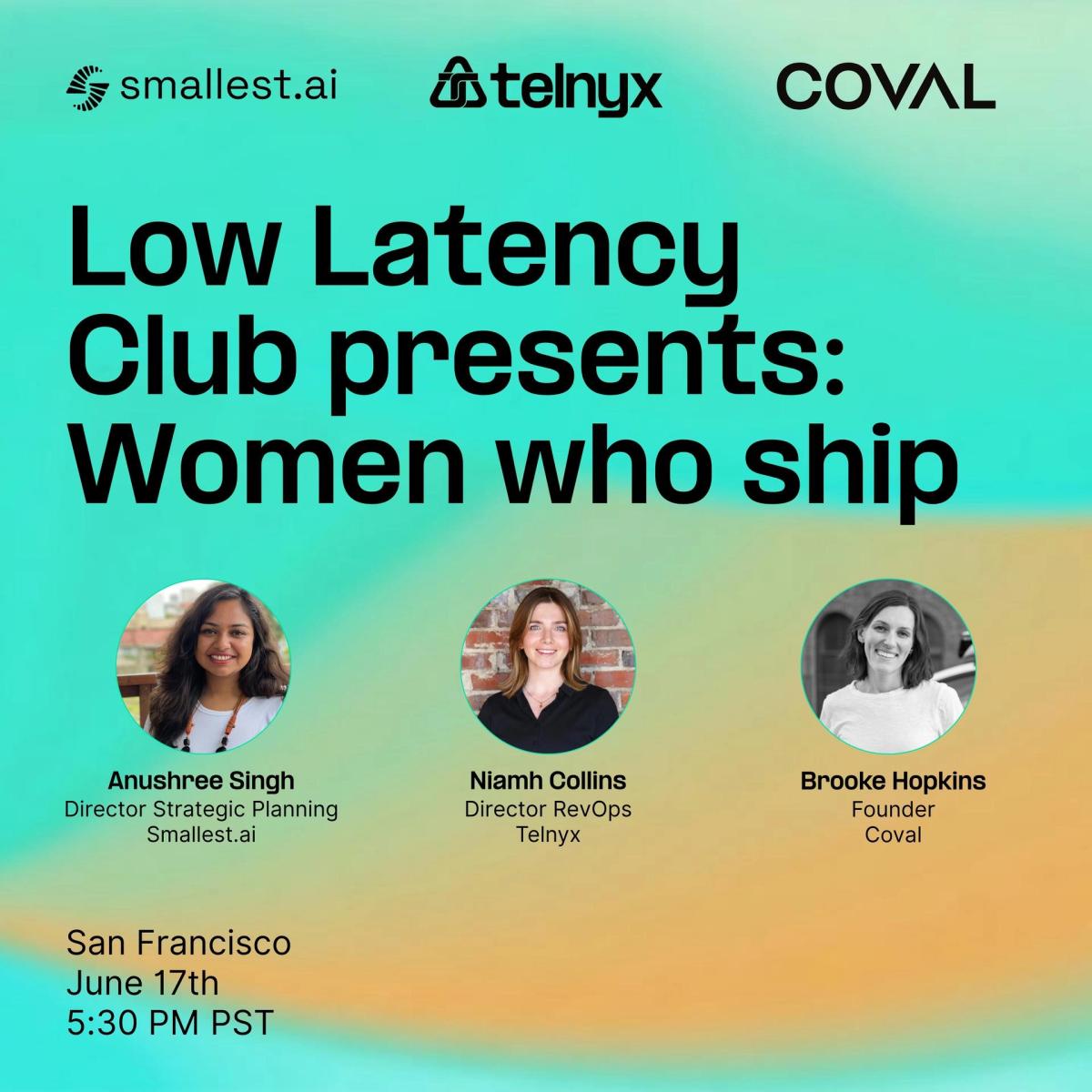 Low Latency Club presents: Women Who Ship