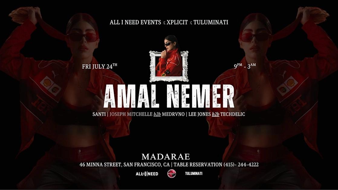 Amal Nemer (Nervous Records - Hurry Up Slowly) At Madarae