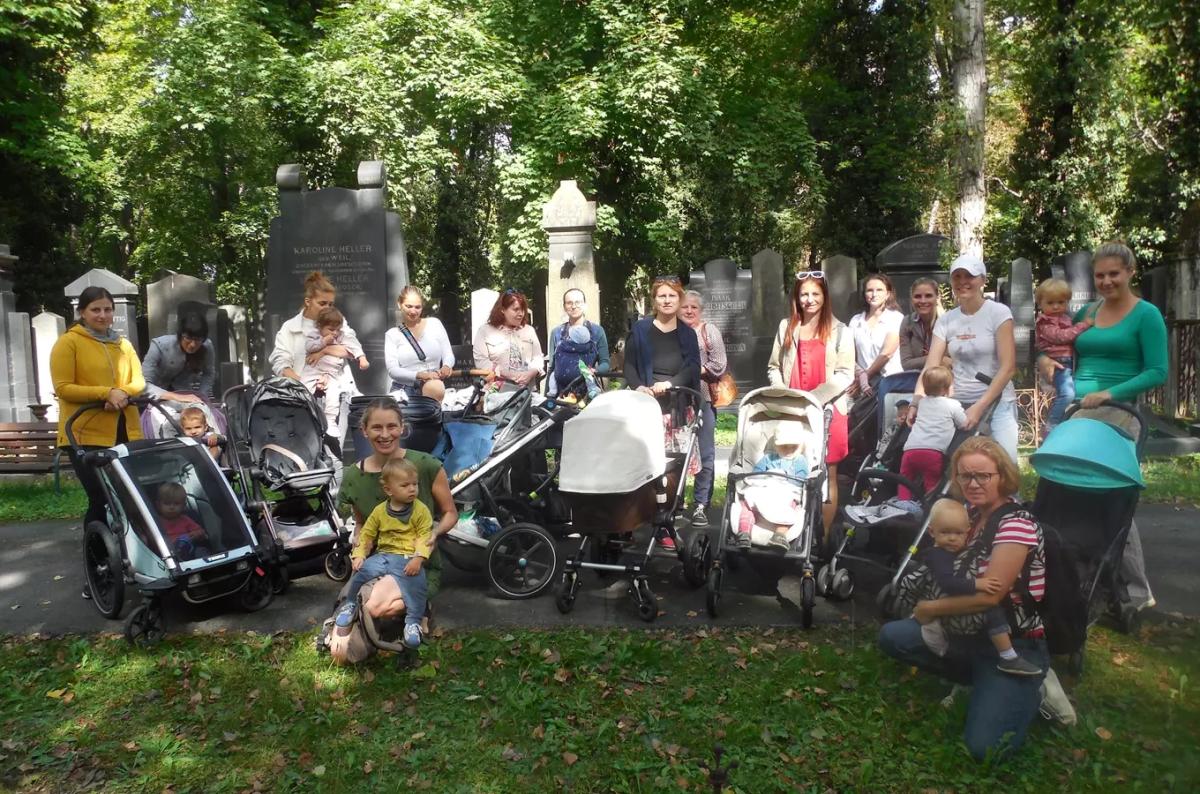 Žižkovské kočárkování – Nový židovský hřbitov na Žižkově
